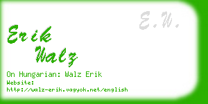 erik walz business card